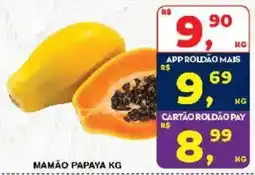 Roldão mamão papaya kg oferta