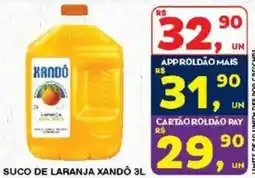 Roldão suco de laranja xandô oferta