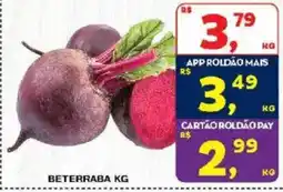 Roldão beterraba kg oferta