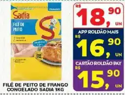 Roldão Filé de peito de frango oferta