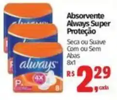 Mix Mateus Absorvente always super proteção oferta