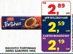 Roldão Biscoito tortinhas adria sabores oferta