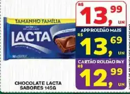 Roldão Chocolate lacta sabores oferta