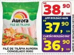 Roldão Filé de tilápia aurora oferta