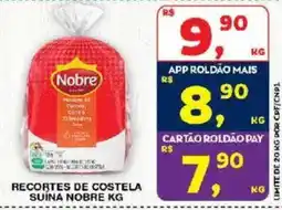 Roldão Recortes de costela suína nobre oferta
