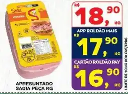 Roldão apresuntado sadia peça kg oferta