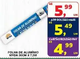 Roldão Folha de alumínio wyda oferta