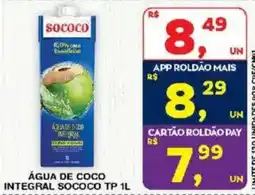 Roldão Água de coco integral sococo tp 1l oferta