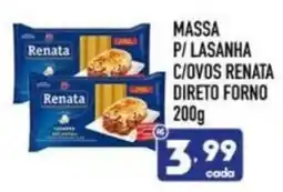 Supermercados Avenida Massa p/ lasanha c/ovos renata direto forno oferta