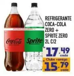 Supermercados Avenida refrigerante coca-cola zero + sprite zero oferta