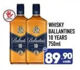 Supermercados Avenida Whisky ballantines 10 years oferta