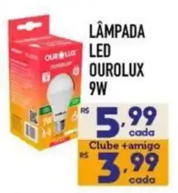 Supermercados Avenida lâmpada led ourolux 9w oferta