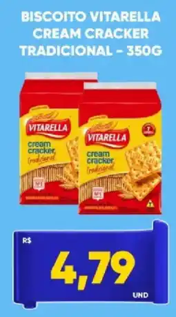 Tatico Biscoito vitarella cream cracker tradicional oferta