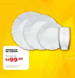 Casa e Vídeo Aparelho de jantar oferta