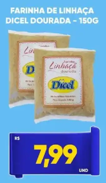 Tatico Farinha de linhaça dicel dourada oferta