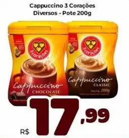 Unicompra Cappuccino 3 Corações Diversos oferta