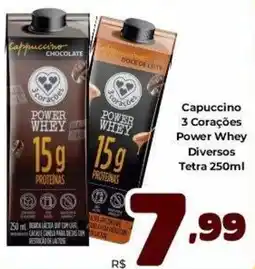 Unicompra Capuccino 3 Corações Power Whey Diversos oferta