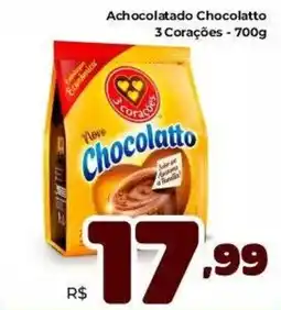 Unicompra Achocolatado Chocolatto 3 Corações oferta
