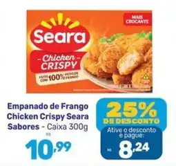 Supermercados Jau Serve Empanado de Frango Chicken Crispy Seara Sabores oferta