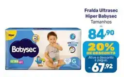 Supermercados Jau Serve Fralda ultrasec hiper babysec oferta