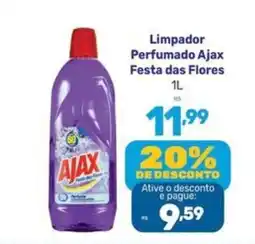 Supermercados Jau Serve Limpador Perfumado Ajax Festa das Flores oferta