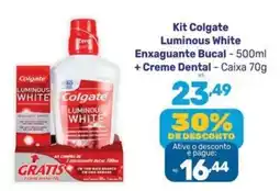 Supermercados Jau Serve Kit Colgate Luminous White oferta
