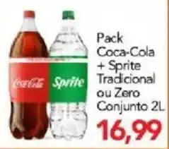 Supermercados Joanin Pack Coca-Cola + Sprite Tradicional ou Zero oferta