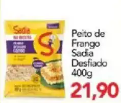 Supermercados Joanin Peito de Frango Sadia Desfiado oferta