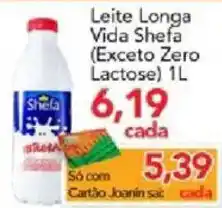 Supermercados Joanin Leite Longa Vida Shefa (Exceto Zero Lactose) 1L oferta