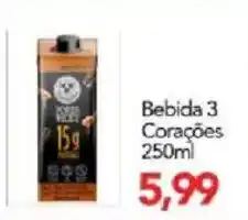 Supermercados Joanin Bebida 3 Corações oferta