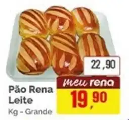 Supermercados Rena Pão Rena Leite oferta