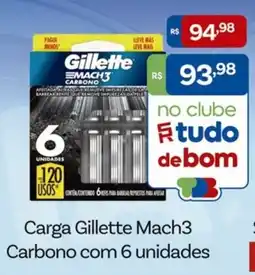 Supermercados Rondon Carga gillette mach3 carbono oferta