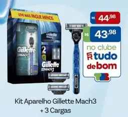 Supermercados Rondon Kit Aparelho Gillette Mach3 oferta