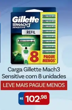 Supermercados Rondon Carga gillette mach3 sensitive oferta