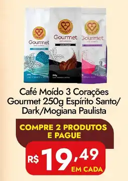 Supermercados Rondon Café Moído 3 Corações Gourmet oferta