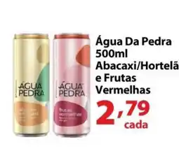 Supermercados Tischler Água da pedra abacaxi e hortelã frutas vermelhas oferta
