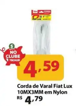 Supermercados Tischler Corda de Varal Fiat Lux oferta