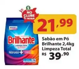 Supermercados Tischler Sabão em pó brilhante limpeza total oferta
