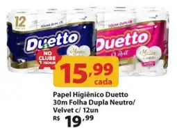 Supermercados Tischler Papel Higiênico Duetto oferta