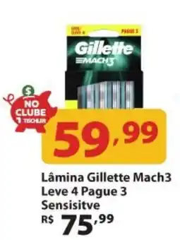 Supermercados Tischler Lâmina gillette mach3 sensitivte oferta