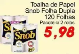 Villefort Atacadista Toalha de Papel Snob Folha Dupla oferta