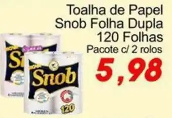 Villefort Atacadista Toalha de Papel Snob Folha Dupla oferta