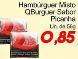 Villefort Atacadista Hambúrguer Misto QBurguer Sabor Picanha oferta