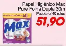 Villefort Atacadista Papel Higiênico Max Pure Folha Dupla oferta