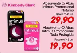 Villefort Atacadista Absorvente c/ abas intimus promocional noturno oferta