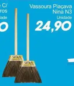 Villefort Atacadista Vassoura Piaçava Nina N3 oferta