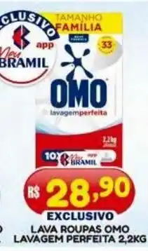 Bramil Supermercados Lava roupas omo lavagem perfeita oferta