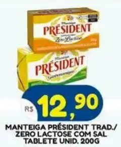 Bramil Supermercados Manteiga président trad./ zero lactose com sal oferta