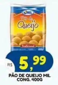 Bramil Supermercados Pão de queijo mil cong oferta