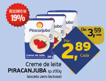 Cometa Supermercados Creme de leite piracanjuba oferta